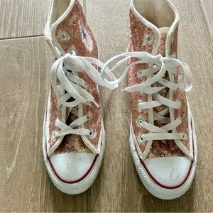 Sequin Converse High-Top Sneakers